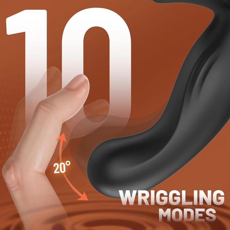 2026 Vibrator Anal Plug Male Prostate Massager Wiggling Vibrating Butt Plug with Remote Control Adults Anus Sex Toys For Men Gay