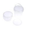 500/1000Ml Transparent Plastic Bucket With Lid And Handle Food Storage Container