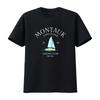 Montauk Long Island Sailing Club T Shirt Soft Comfortable With Sailboat Print Vintage Stretched Graphic Homme