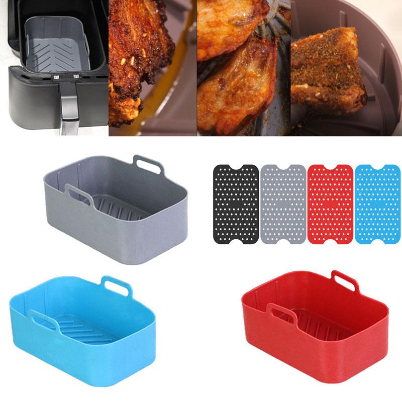 Cheap Airfryer Silicone Basket Baking Pan NonStick Air Fryers Oven