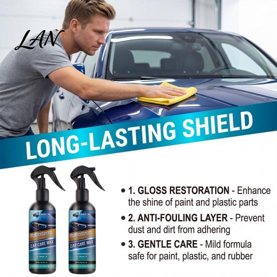 Water-based Car Paint Spray Care Spray, 300ml Quick Detailer for Auto Body, 30 Second Oxidation Delay No Rinse Shine Coating Metal Matte Paint,