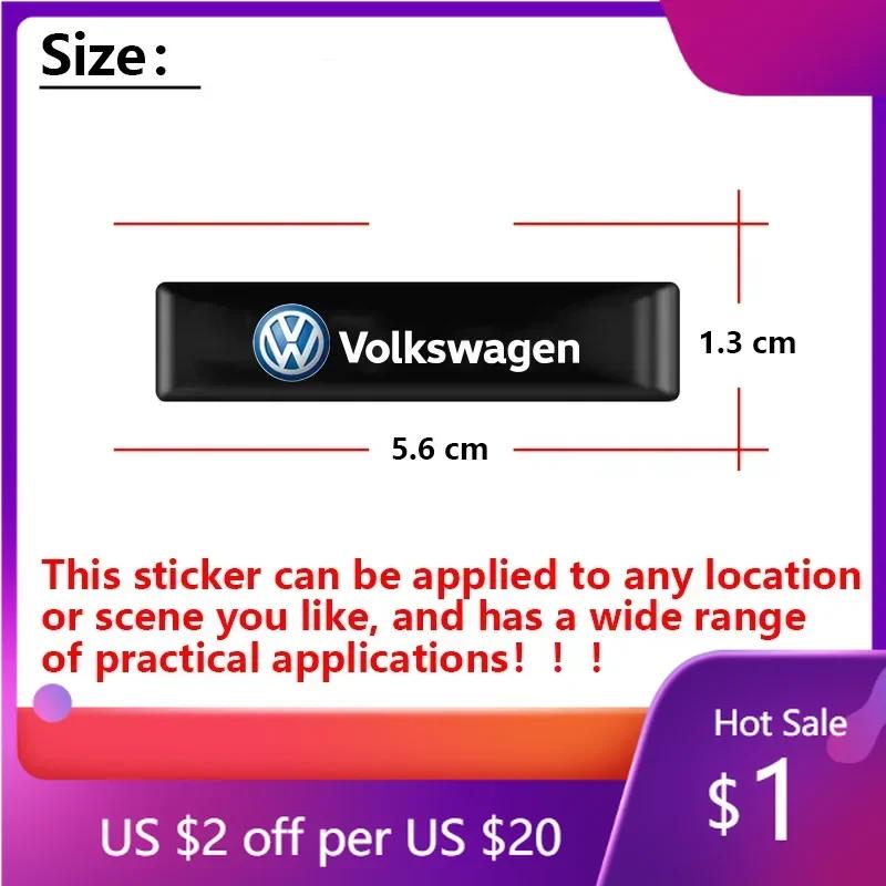For VW 2025 Hot 3D Epoxy Car Interior Exterior Decoration Sticker For Volkswagen Tiguan Golf Polo Jetta Transporter Passat CC To