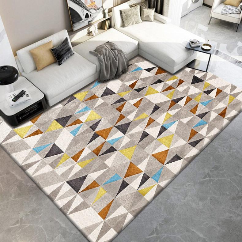 Carpet Living Room Bedroom, Bedside Carpet Autumn and Winter Simple Room Floor Mat Easy To Maintain