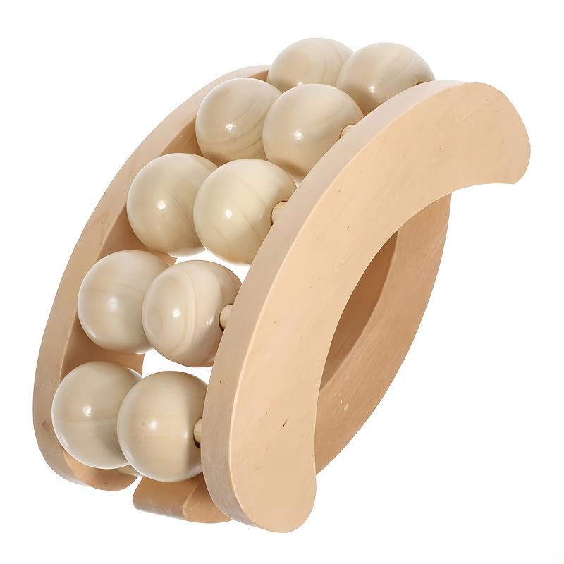 

Wood Handheld Massage Ball Roller - Deep Tissue Massager Suitable for Back, Neck, Legs, Arms & Full Body | Portable Muscle Device for Athletes 1pc