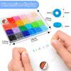 24 Color 3000Pcs Clay Beads, Soft Pottery Beads, Beaded Friendship Bracelet Diy Jewelry Soft Pottery Set