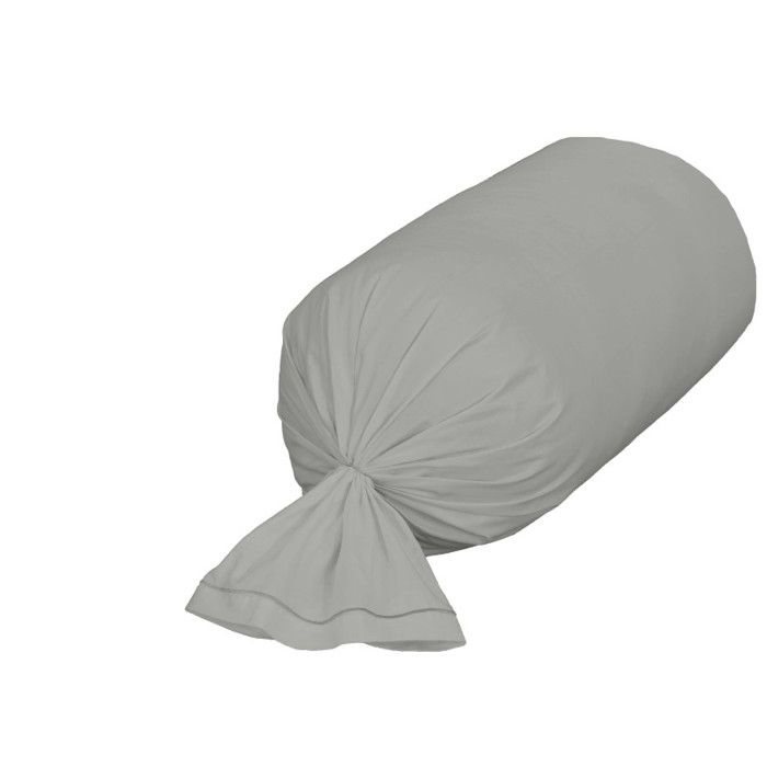 Taie de traversin percale de coton peigné "Julian" Coton Pur - 45x185 - Julian Ardoise