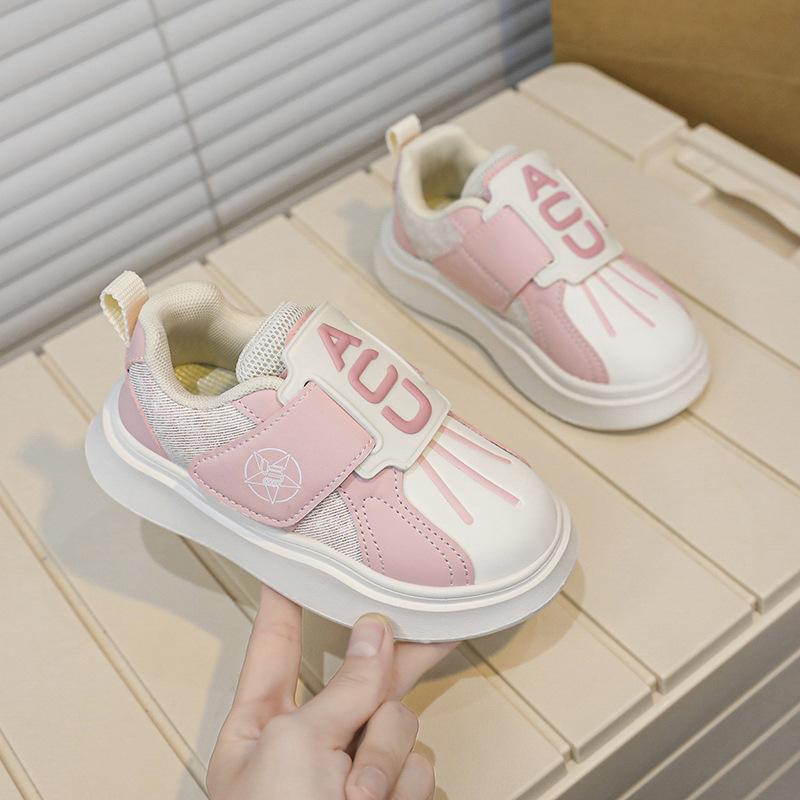 2025 autumn new classmates boys baby shoes medium children Velcro personalized fashion shoes girls board shoes