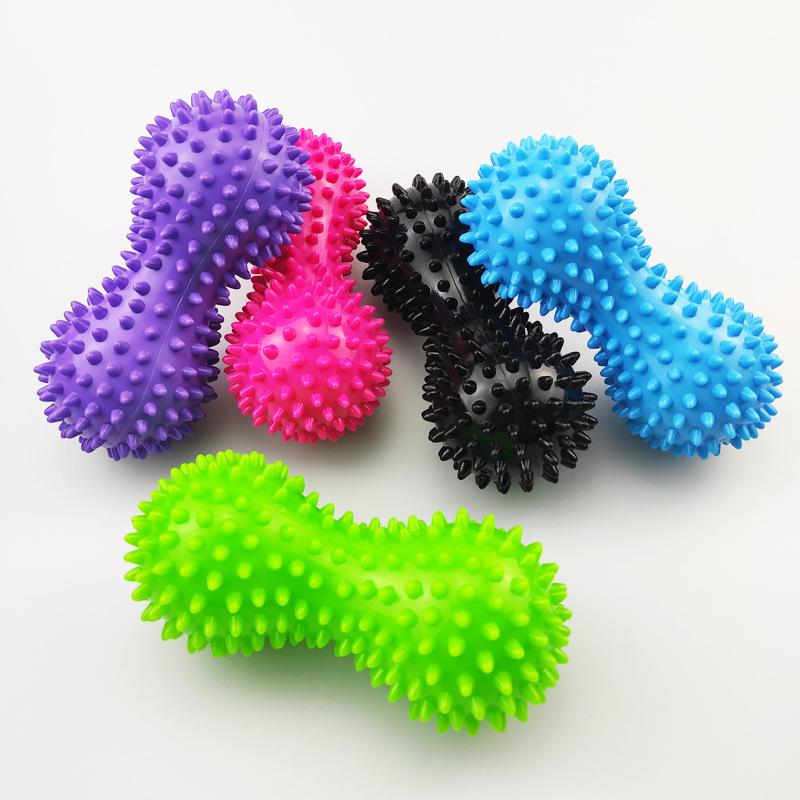 PVC Spiky Peanut Massage Ball for Acupressure, Yoga, and Fitness