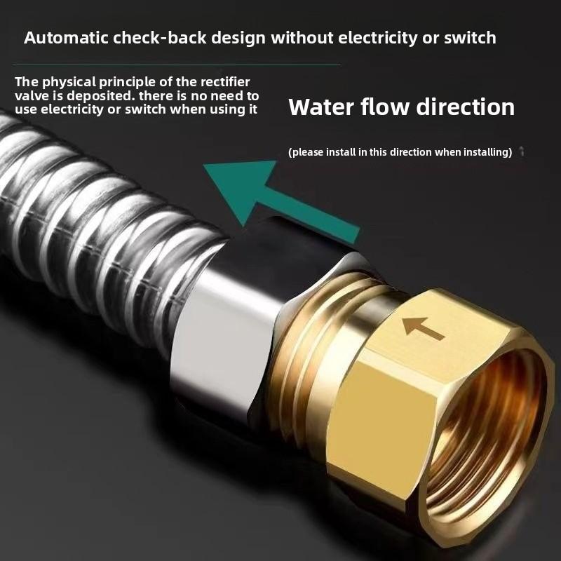 One Way Check Valve Straight Through Toilet Anti Backflow Backflow Water Heater Threaded Pipe Fittings and Accessories Copper