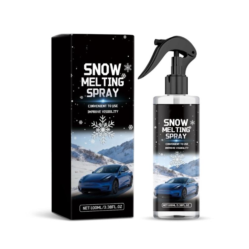 

Fast Thaw Ice Melt Sprayed For Car Mirrors Windshield Frosts Prevention Compacted 100ml Bottle Winter Driving Essential 1
