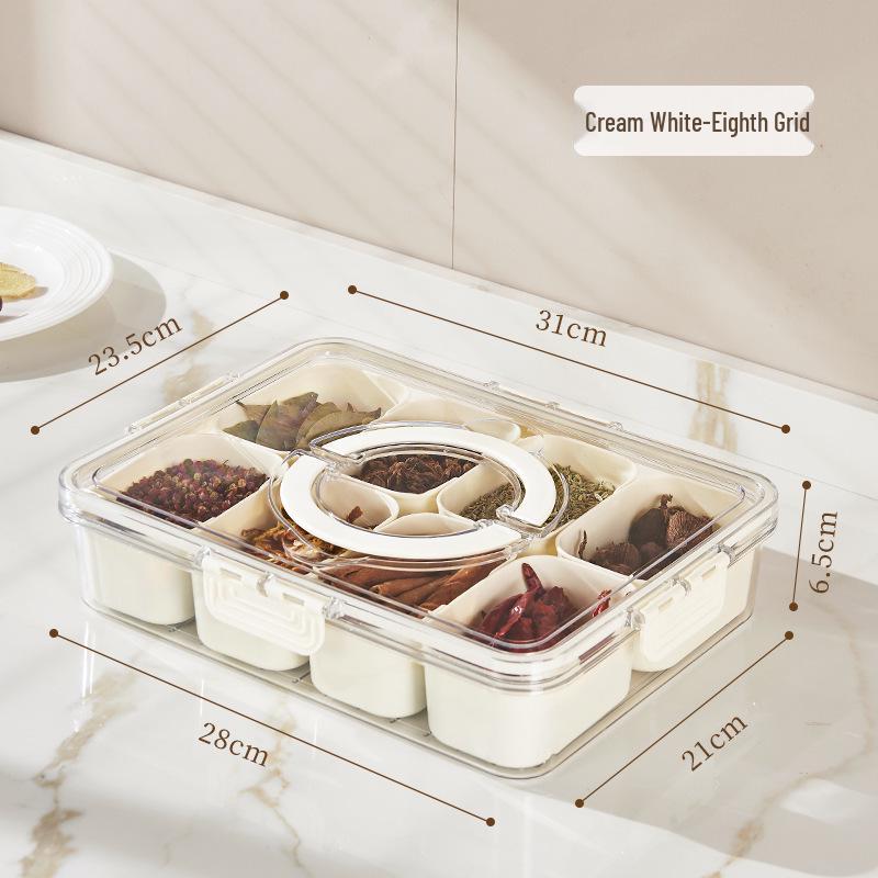Portable Moisture-Proof Seasoning and Ingredient Storage Box