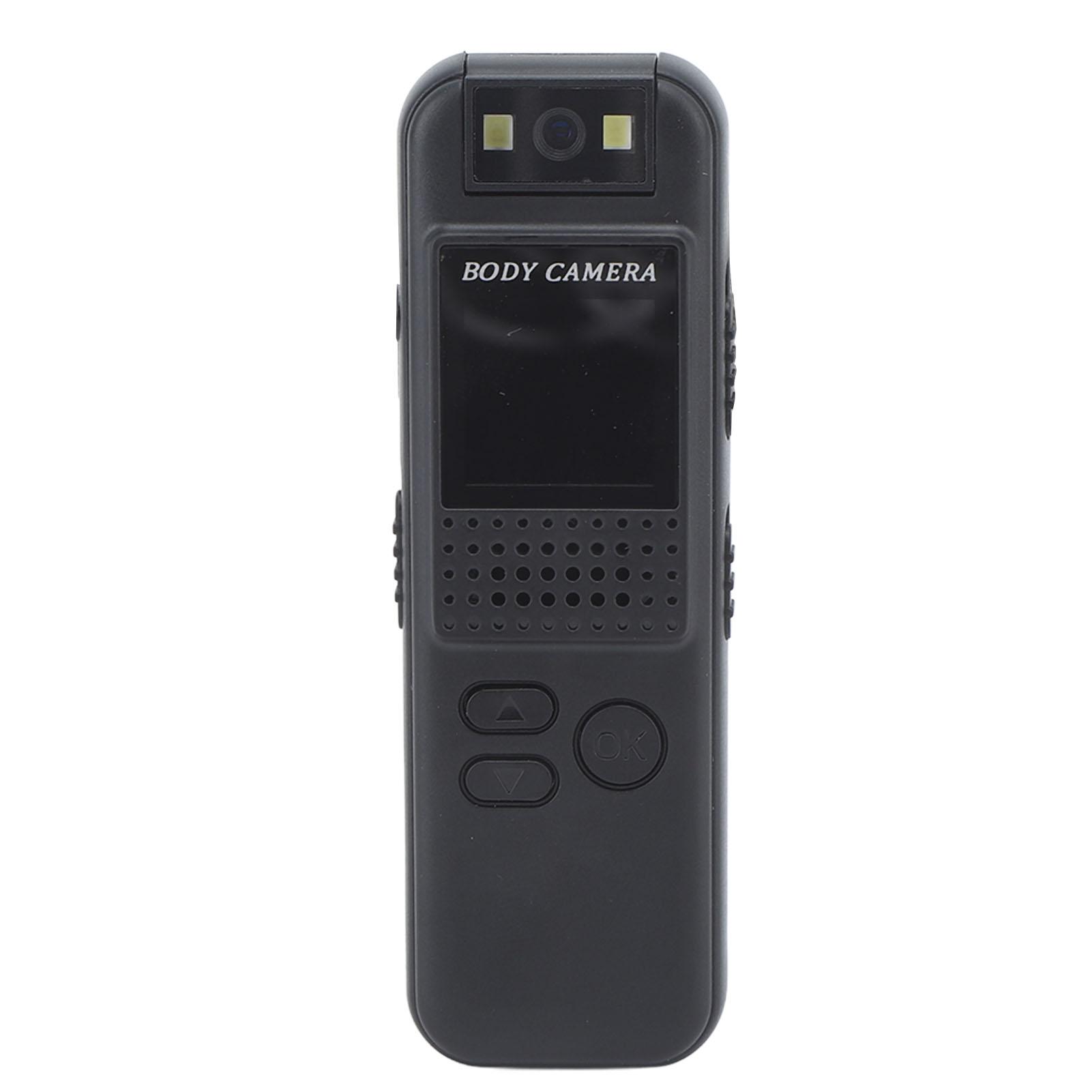 

HD Screen Sports Camera Handheld Back Clip Camera 1080p Law Enforcement Recorder 180 Degree