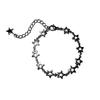 Cute Stainless Steel Bracelet Link Star Chain for Women Hand Chain Wristband Silver and Gold Color Anklet Metal Jewelry Gift