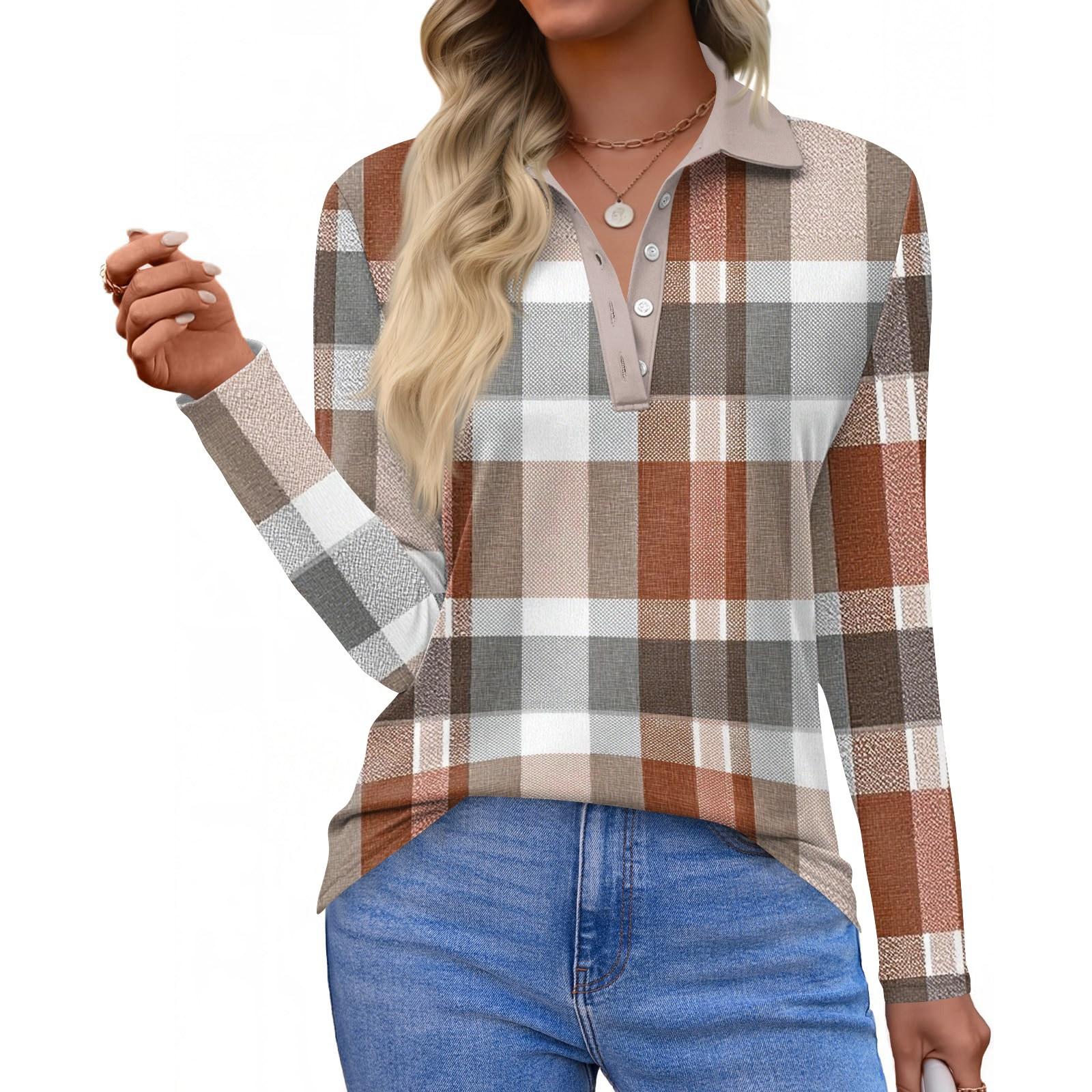 

Жіноча модна повсякденна сорочка з принтом і короткими довгими рукавами, жіночі топи на ґудзиках M