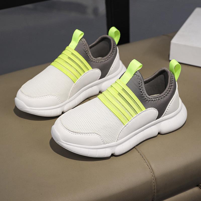 Children's Spring and Summer Breathable Mesh Shoes 2025 Girls Casual One-pedal Soft-soled Non-slip Children's Running Shoes Boys