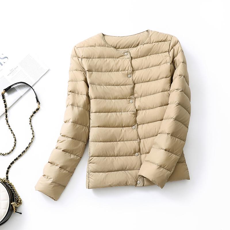 Women's Slim Fit Lightweight Down Jacket - Warm, Casual, Outdoor Windbreaker