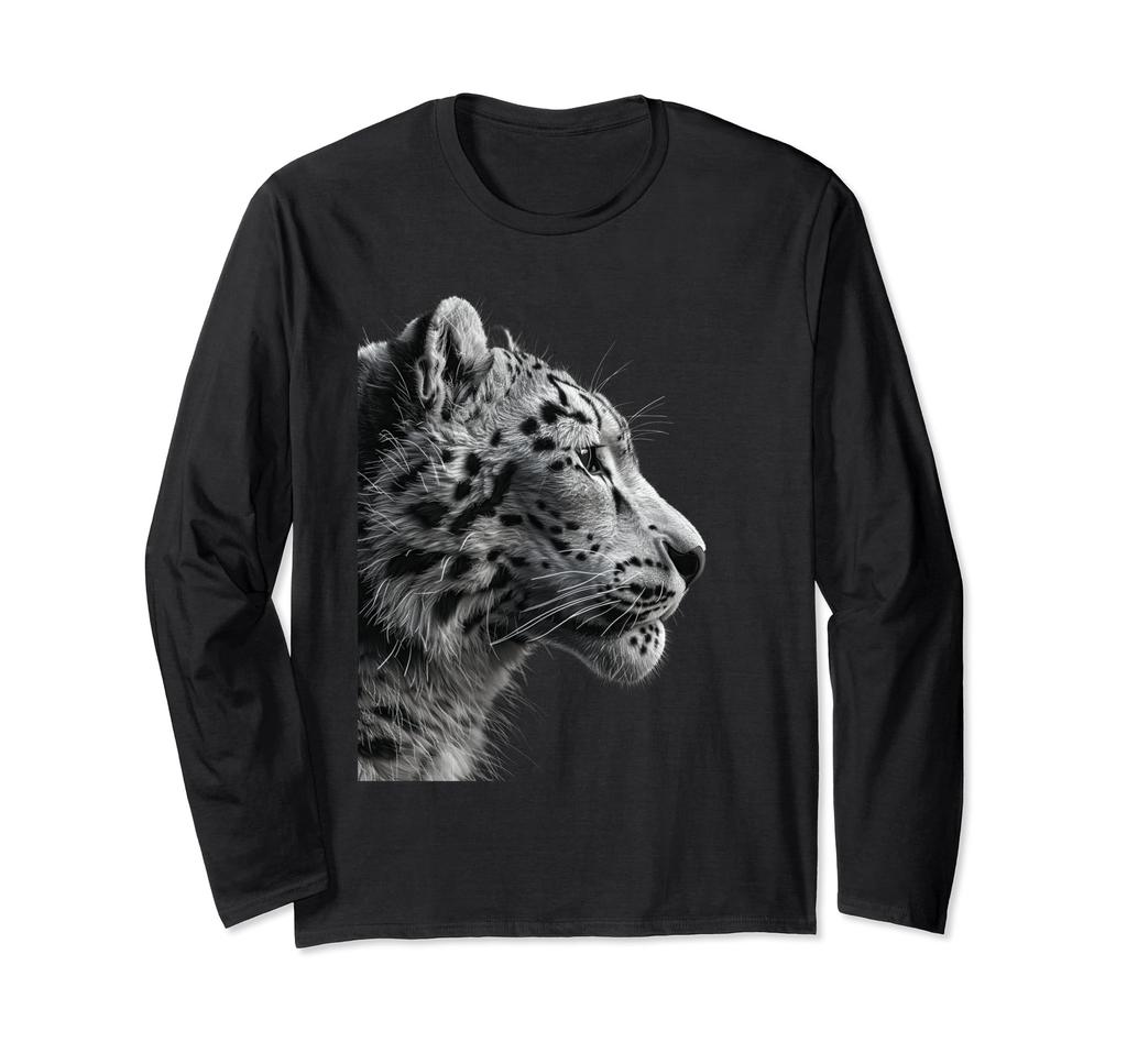 snow leopard long sleeve t-shirt