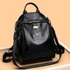 Schoolbag1011 New Backpack Women's Bag Large Capacity Three-purpose Student Schoolbag Leisure Travel Backpack Fashion Shell Bag