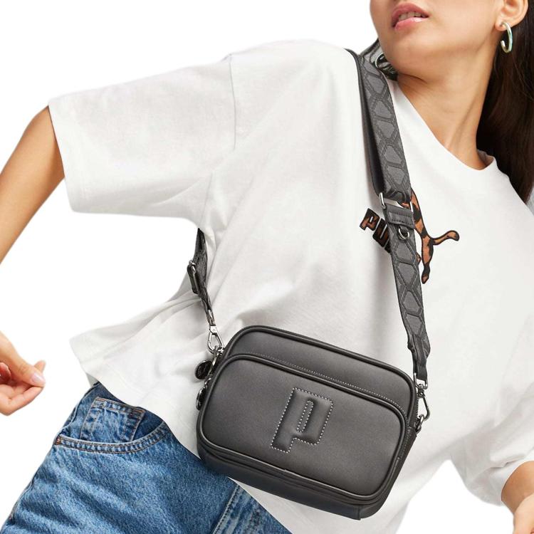 Puma Sense Fashion Casual Zipper Crossbody Bag Medium Women bags Black 090429-01