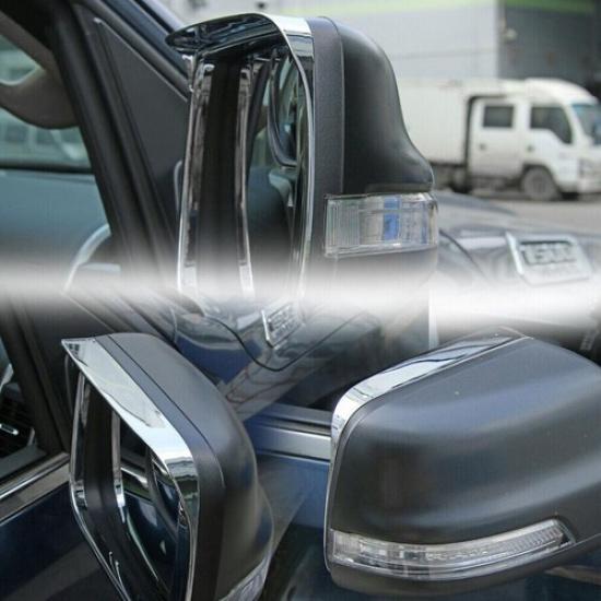 For -2024 Dodge RAM 1500 ABS Chrome Side Mirror Rain Eyebrow Cover Trim 2PCS