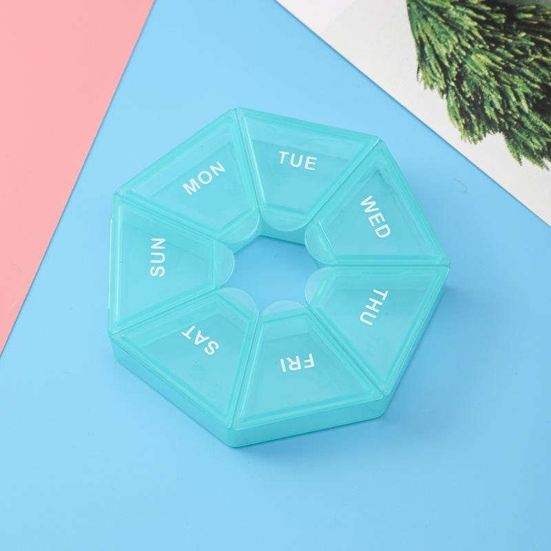7-Day Mini Pill Organizer: Transparent, Portable, Dustproof Medicine Box