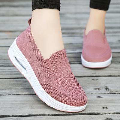 Frühling Herbst Damen Swing Schuhe Mesh Damen Slipper Flache Plateaus Damenschuhe Keile Damenschuhe Höhenvergrößernde Sneaker