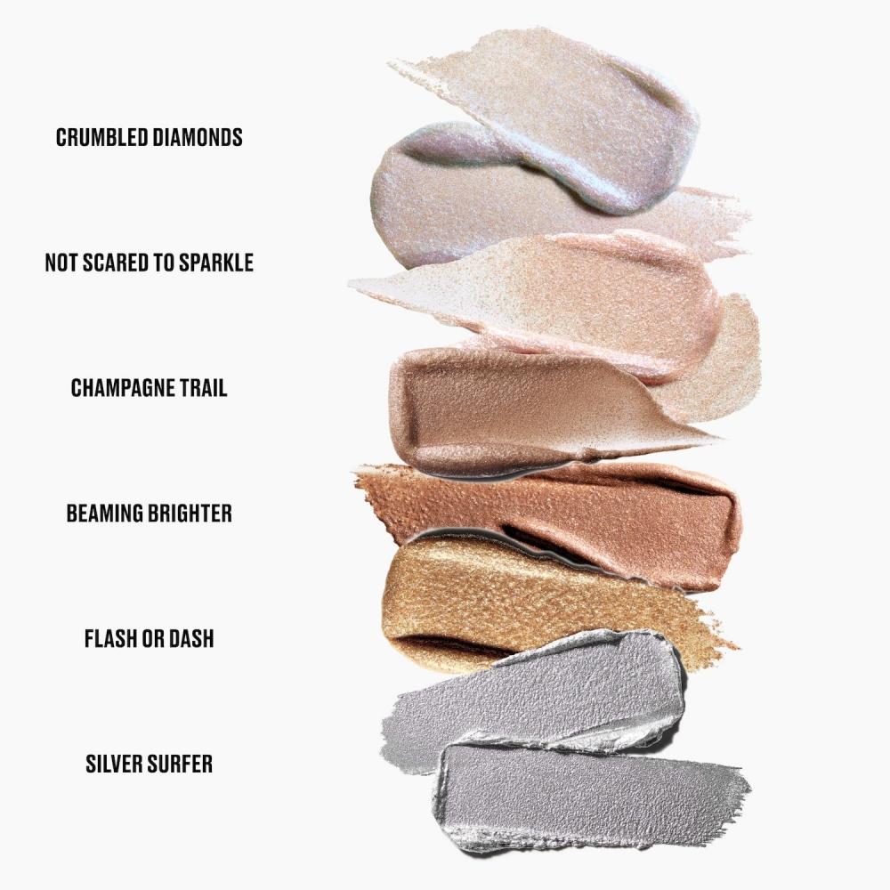 Mac Cosmetics DazzleShadow LonGwear Liquid Eye Shadow 0.16 Oz 4.6 G Crumbled Diamonds holoGraphic Blue With Pink Pearl