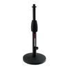 GATOR Frameworks Microphone Stand, Desktop Straight Type, Vibration-Absorbing Round Base GFW-MIC-0601