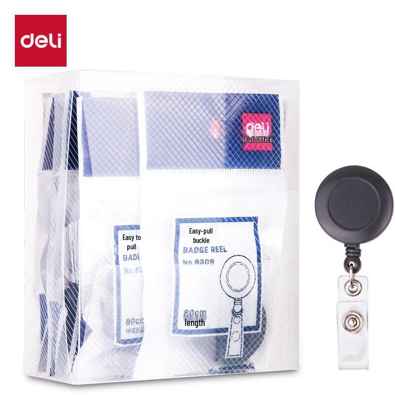 Deli Retractable Badge Reel with Clip
