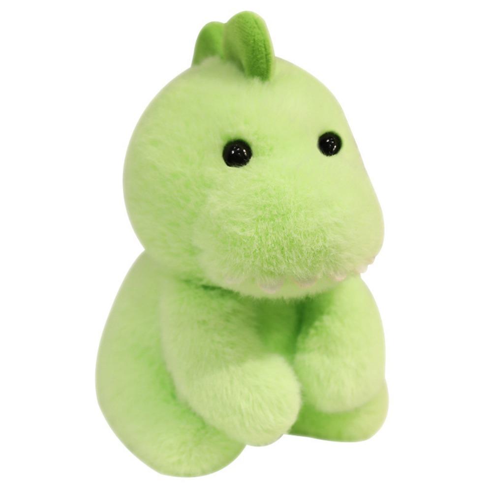 Fluffy Plush Desktop Buddy Toy Sitting Cow Hug Pillow Creative Dinosaur Plush  Toy  Children's Day