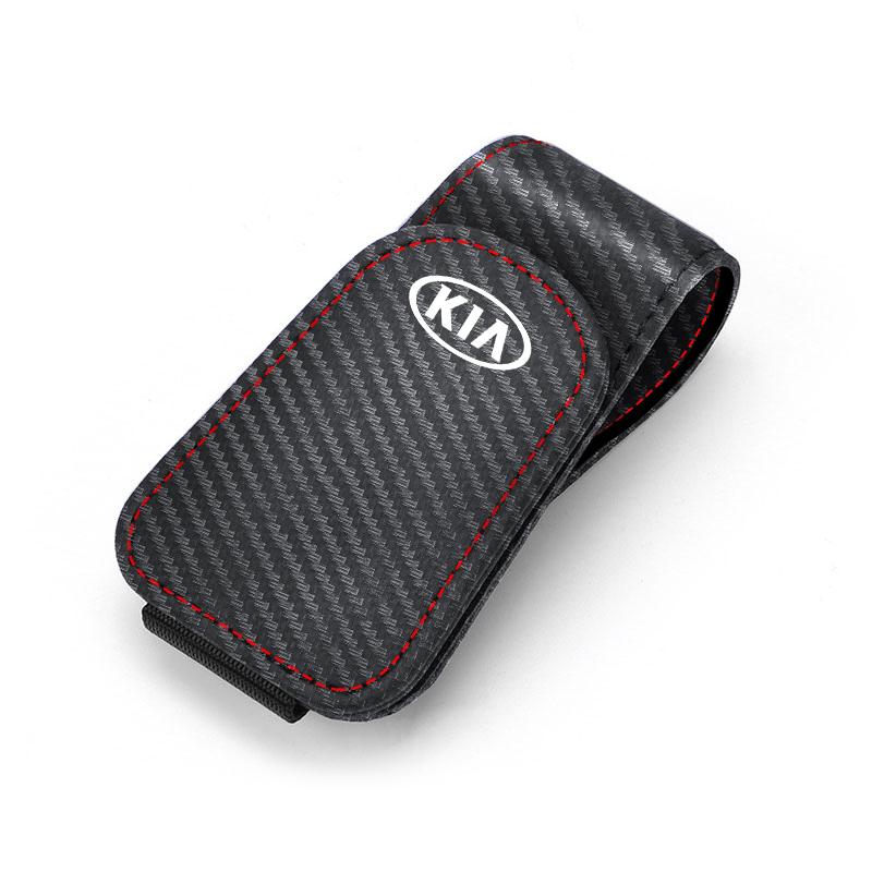 Car Leathers Glasses Clip Sun Visor Sunglasses Card Box For Kia Sportage Ceed Picanto Rio ProCeed Forte K7 K5 K8 K3 K9 Morning BK7