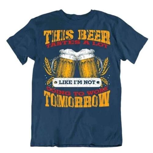 Beach Holiday Summer Aloha Beer T-Shirt Funny Joke Complex Shirt M