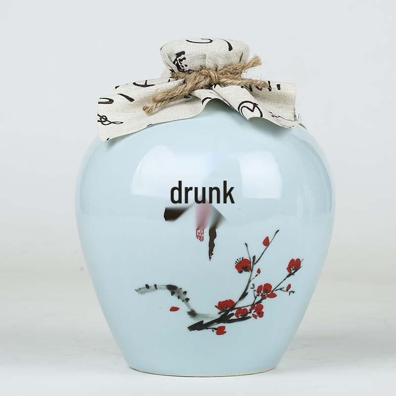 

Запечатана керамічна пляшка для вина та банка для зберігання з кришкою (1-10 Цзінь)