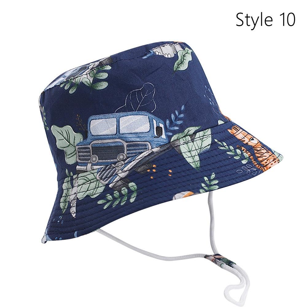 

Бавовняно-поліестерові дитячі шапки із захистом від ультрафіолету, дитяча шапка-відро, легка дитяча сонцезахисна шапка для хлопчиків та дівчаток Style 10