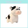 Cute Grassland Cow Plush Toy With Red Scarf For Kids And Adults Gifts