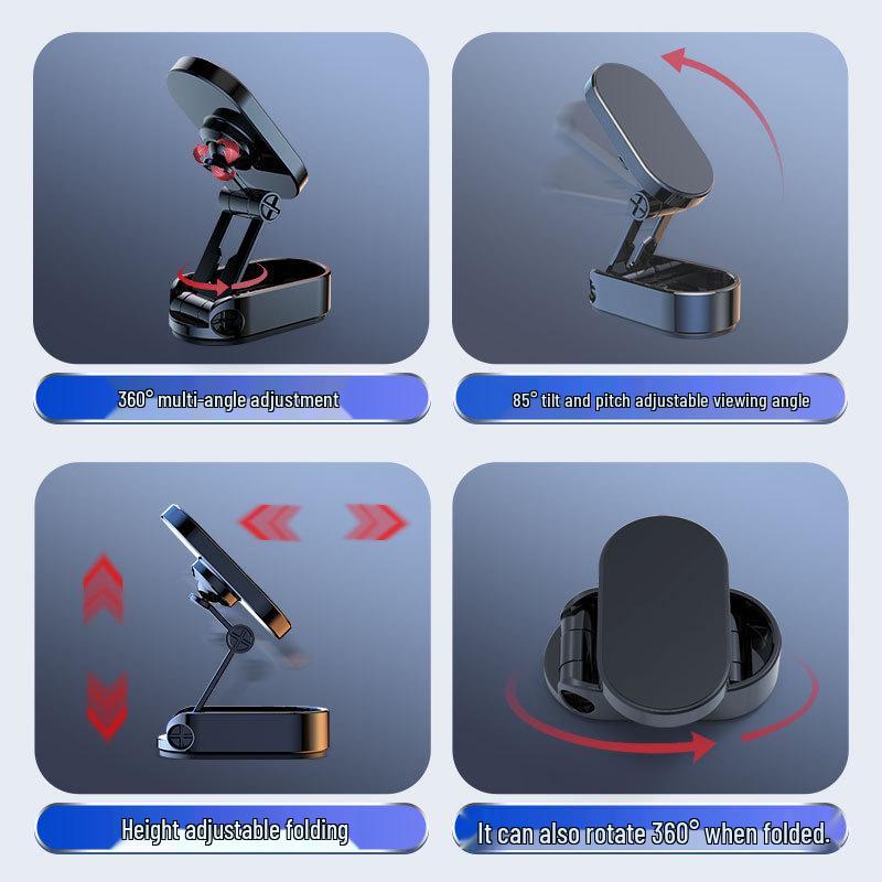 Creative 720° Rotating Magnetic Car Phone Mount: Multifunctional, Strong, Multi-Angle Design