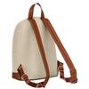 Large, Urban Women's Backpack In Beige-brown Color with an Outer Pocket - Peterson