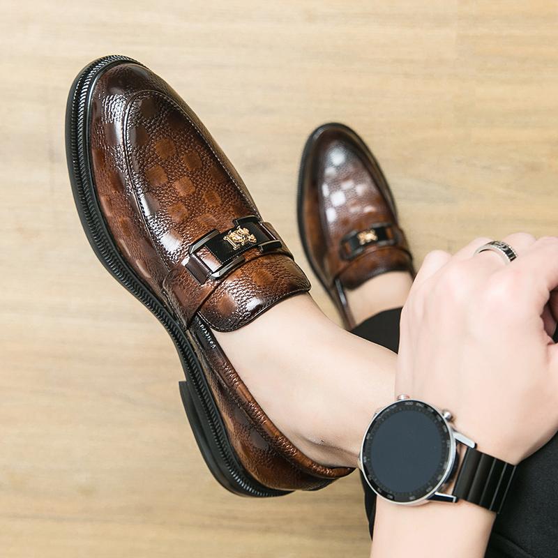 Men Shoes Leather Male Men's Men Oxfords Dress Shoes for Men Luxury Designer Loafers Platform Leather Man Shoes