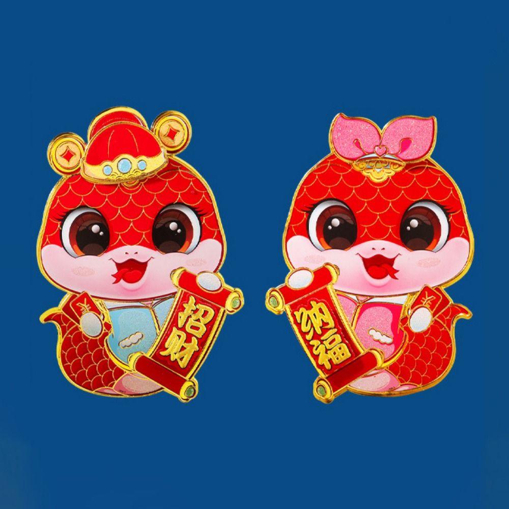Cartoon Wall Door Stickers Traditional Spring Festival Door Stickers  Front Door