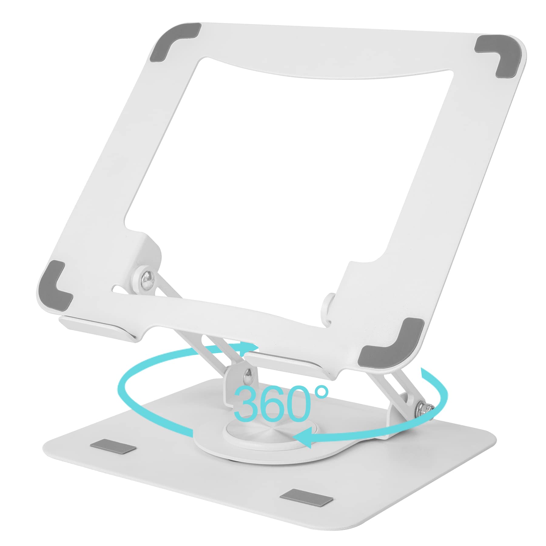 

Foldable Laptop Adjustable Angle and Ergonomic Heat Improves Relieves Back Pain and Compatible with and More Stand, 360° Rotation, Height, Design, белый