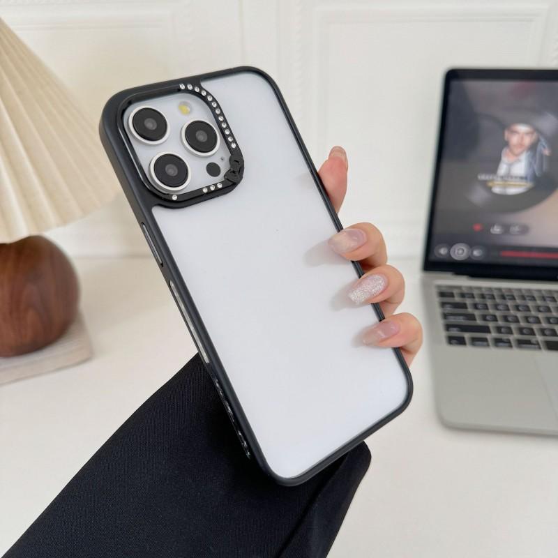 

Suitable IPhone 17 Promax Skin Sensitive Thin Circle Transparent Phone Case Apple 16 Bow Set Diamond Lens Protection iPhone 17 Pro Max