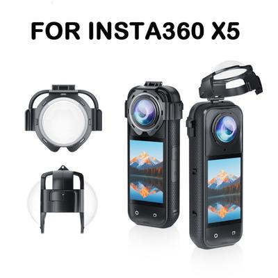 Optical Glass Lens Guard Anti-Scratch Anti-fogging Lens Protective Cover Clip Buckle Full Protection Lens Cap for Insta360 X5