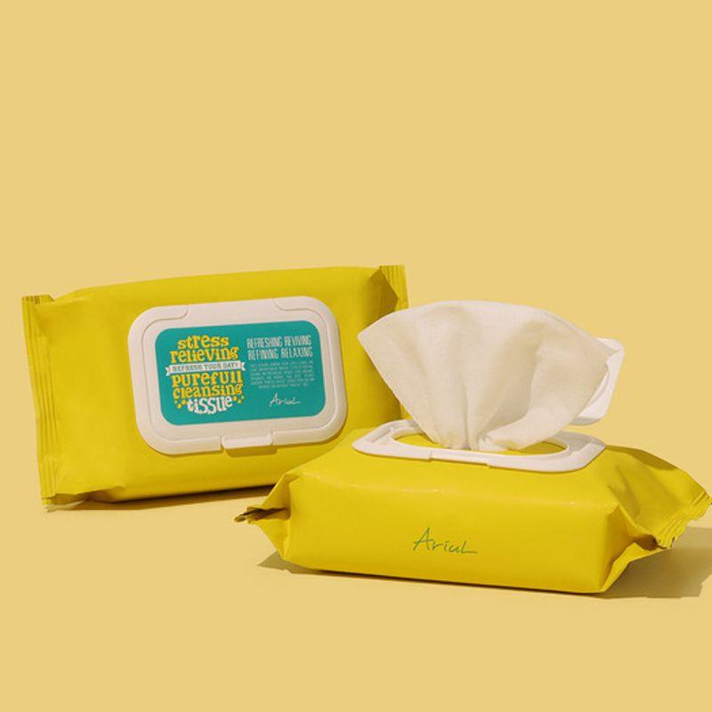 Ariul [Set of 3] Stress Relieving Pureful Cleansing Tissues 80 Sheets x 3 (ARSR008)C Cleansing Tissue 80 sheets x 3