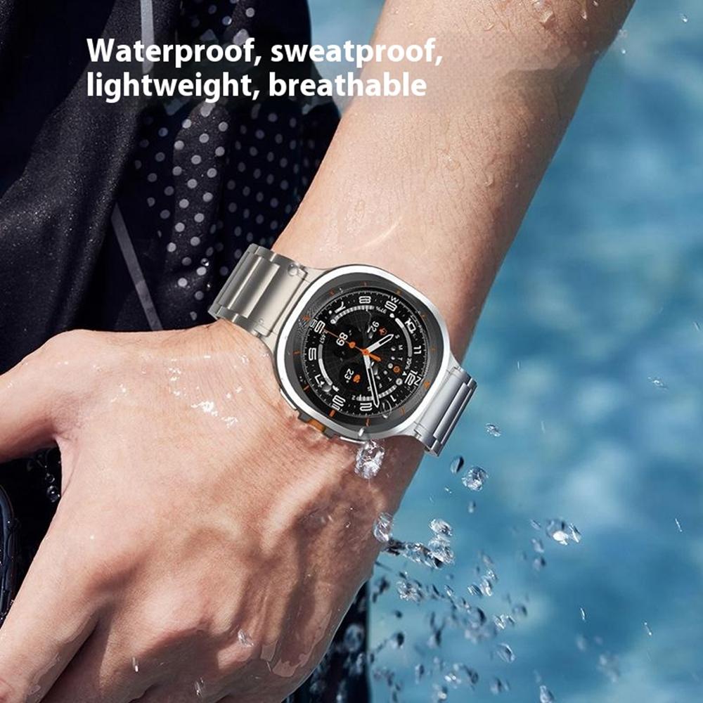 Curea de ceas pentru Samsung Galaxy Watch8 44mm/40mm/Watch8 Classic 46mm Titan 3-Zale Curea de schimb