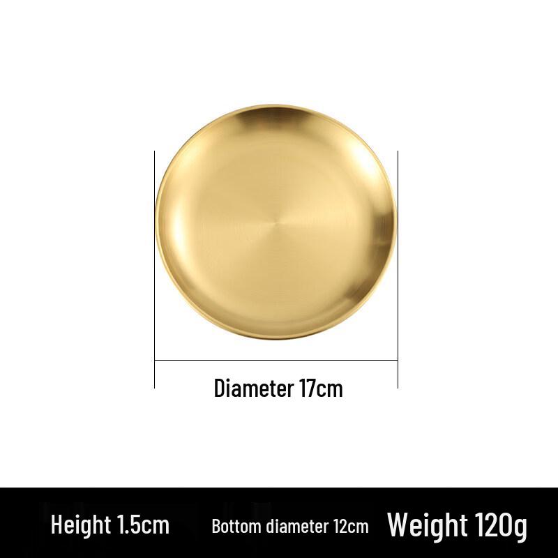 

Korean Style Stainless Steel Round Plate