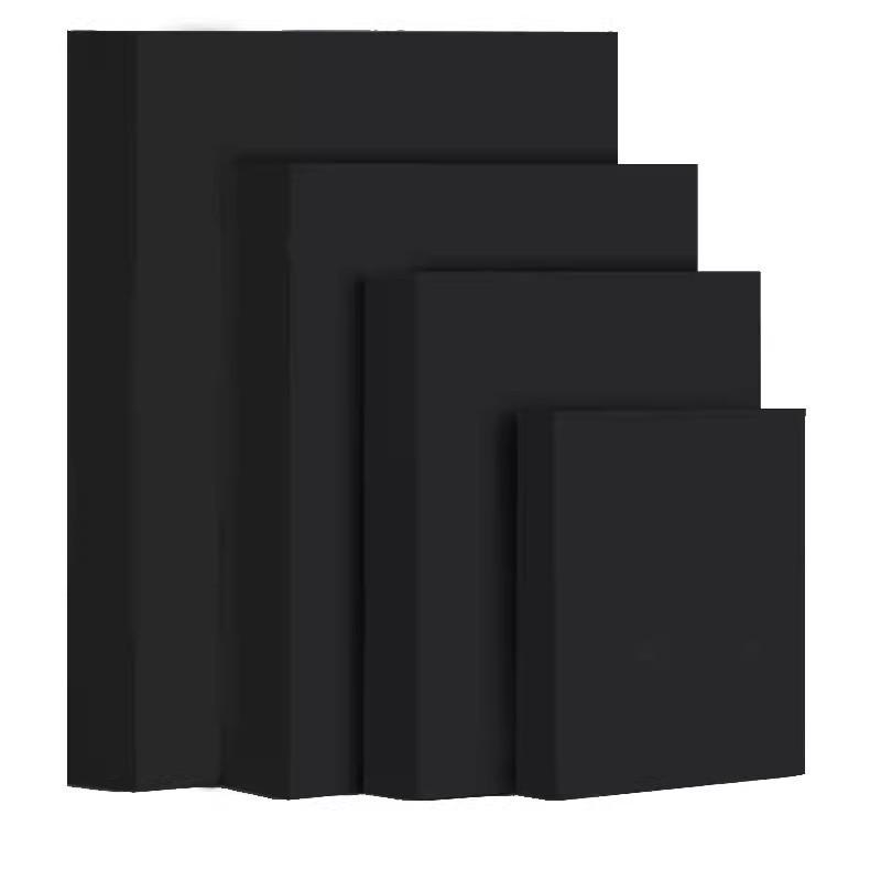 Thickened Black Cardstock Art Paper for Crafts and Drawing - Eighth Size