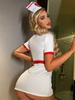 Sexy lingerie nurse uniform seduction transparent bed flirting sexy hot bed passion suit nurse play