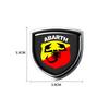 1Pc Car Metal Sticker Custom Shield Car Rear Trunk Shield Emblem Badge Sticker for Abarth Abbas 695 595 500 Competizione 124 Spider PUNTO