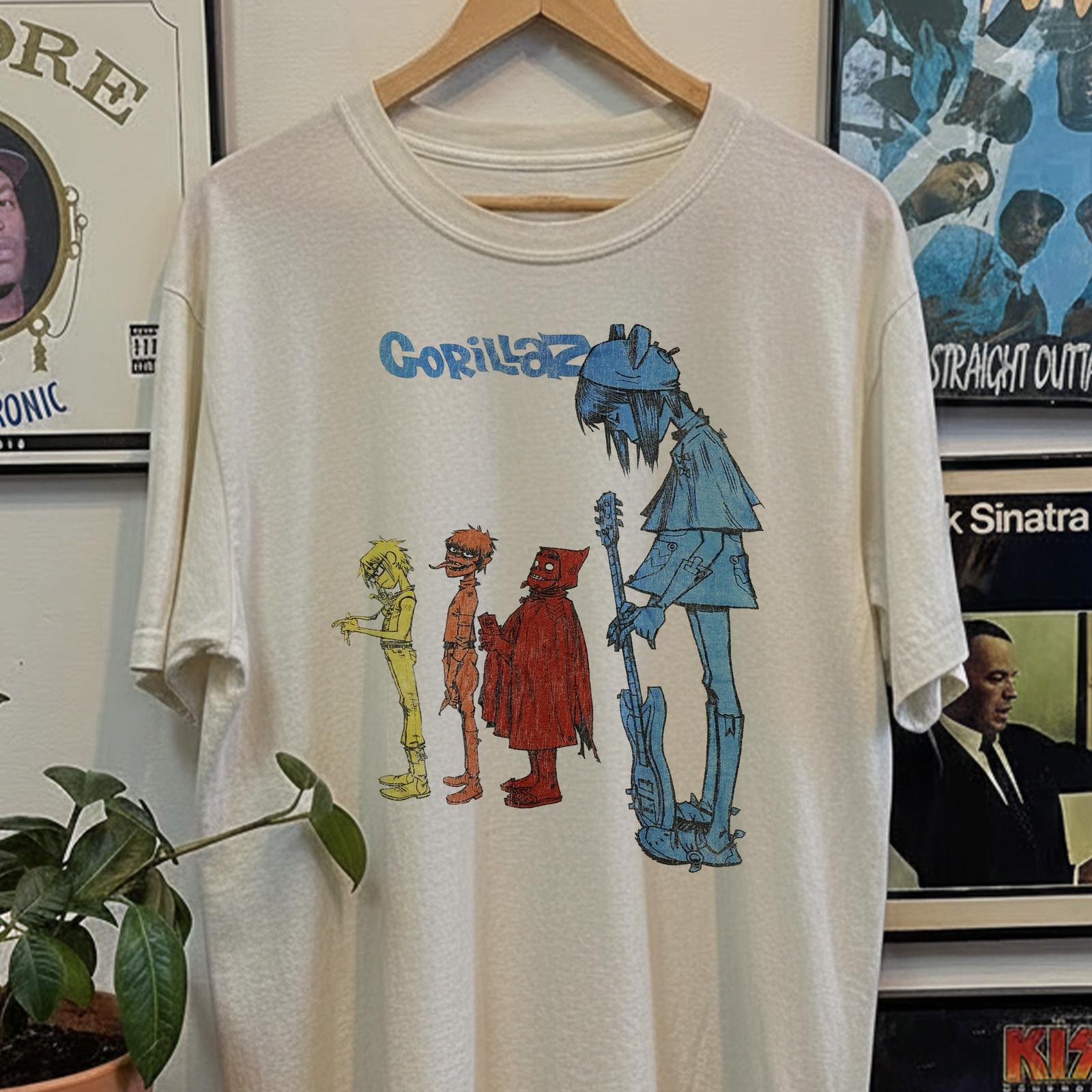 Gorillaz Classic T-Shirt White XL L