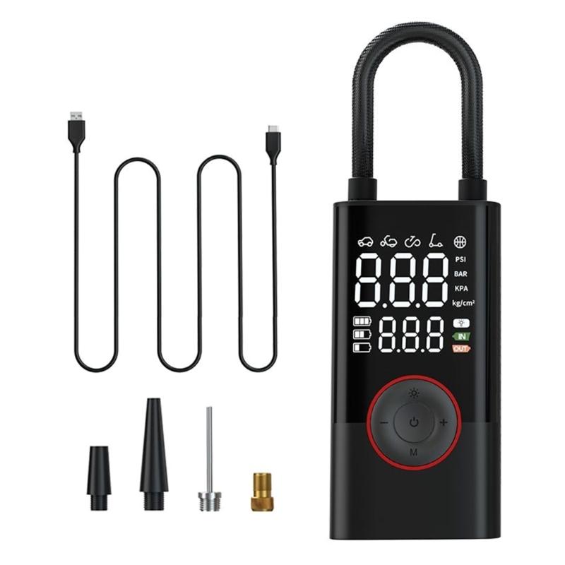 

Portable Digital Tire Inflator Pump High Efficiency Tire Fast Inflation Easy Storage for Car Starting Device Maintenance 1